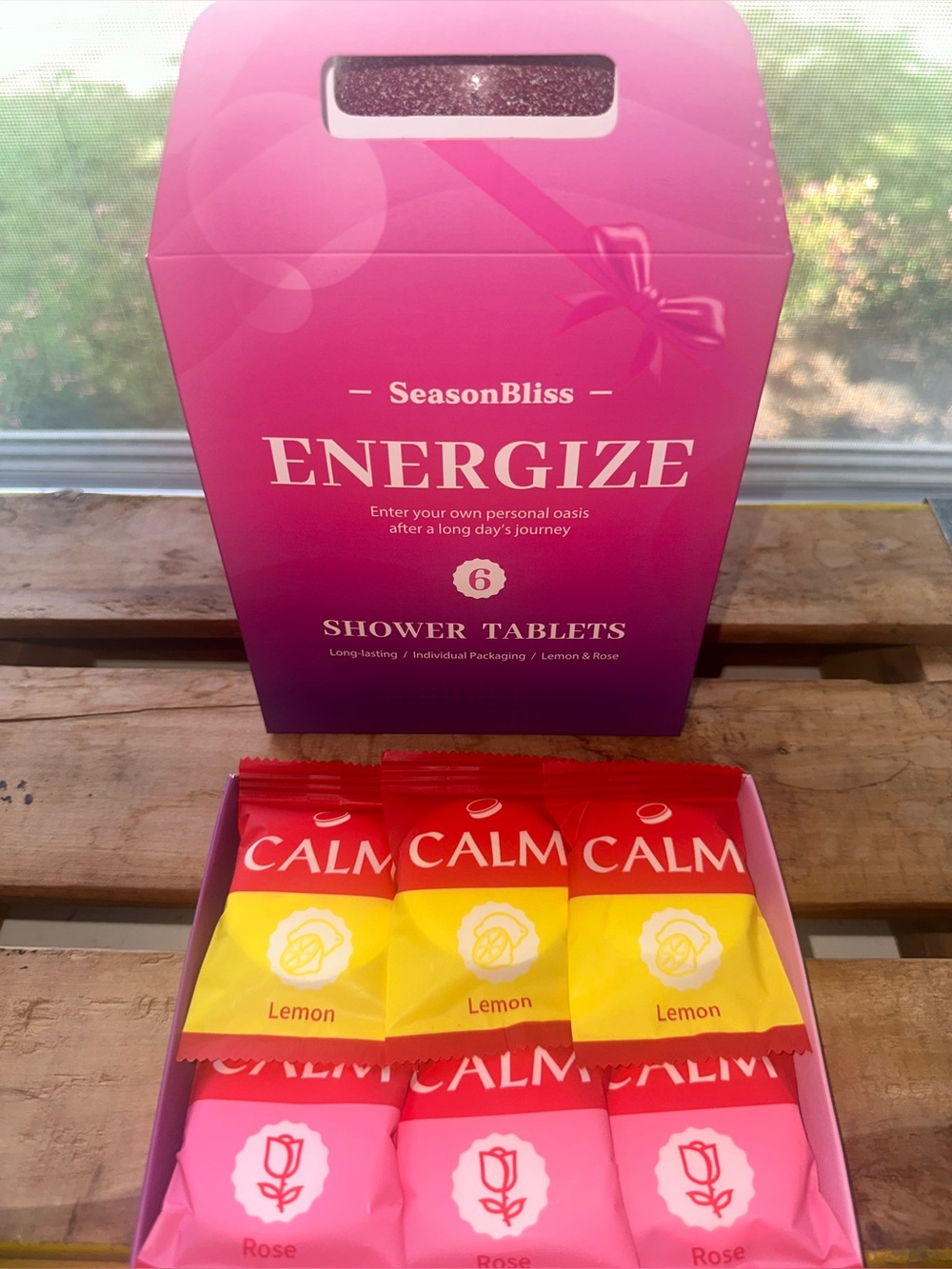 SeasonBliss Energize Shower 6 Tablets - Lemon & Rose - New - Picture 2 of 4